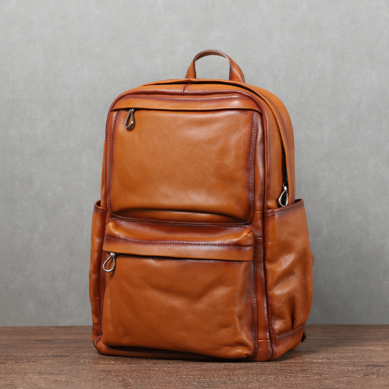 Leather Backpack Vintage - Plecak męski YETTIES w stylu vintage,