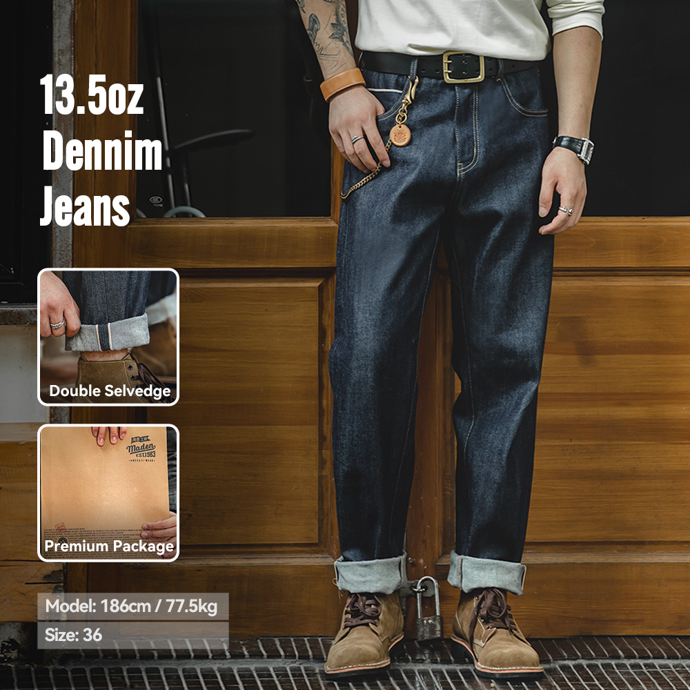 Levis Jeans 501 - Maden Vintage Jeans Męskie z Grubej,