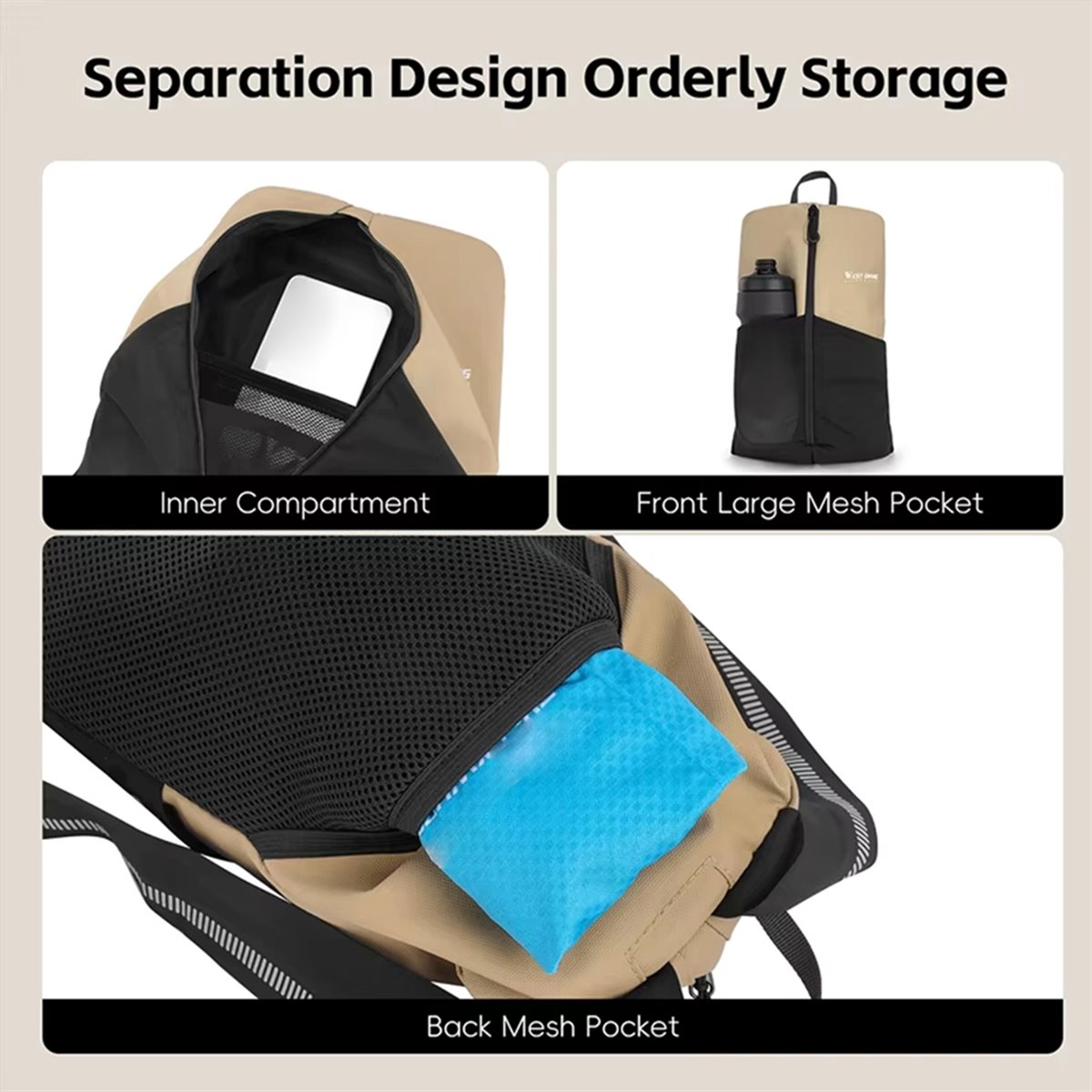 Hiking Backpack Waterproof - Plecak rowerowy A61P, duża pojemność, wodoodporny,
