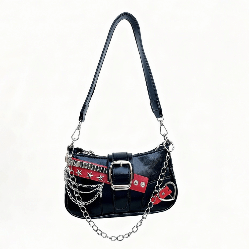Leather Backpack Vintage - Torebka na ramię w stylu vintage