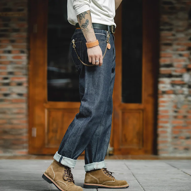 Levis Jeans 501 - Męskie jeansy Maden Vintage, ciężki denim