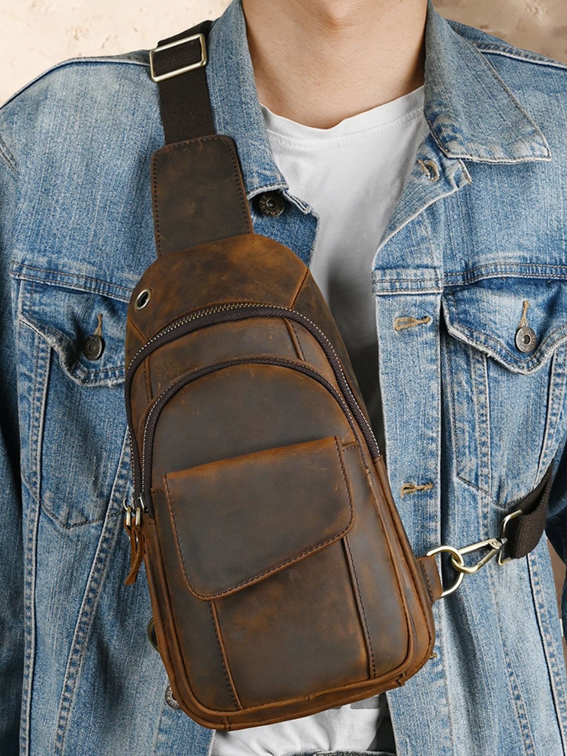 Luksusowa, wielofunkcyjna męsk – Sling Backpack Shoulder recenzja i cena