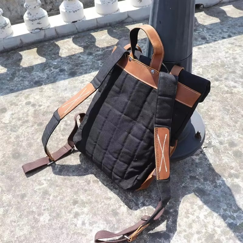 Modny męski plecak z woskowane – Leather Backpack Vintage recenzja i cena