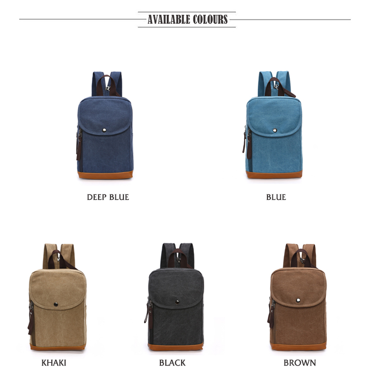 Męski płócienny mini plecak, d – Sling Backpack Shoulder recenzja i cena