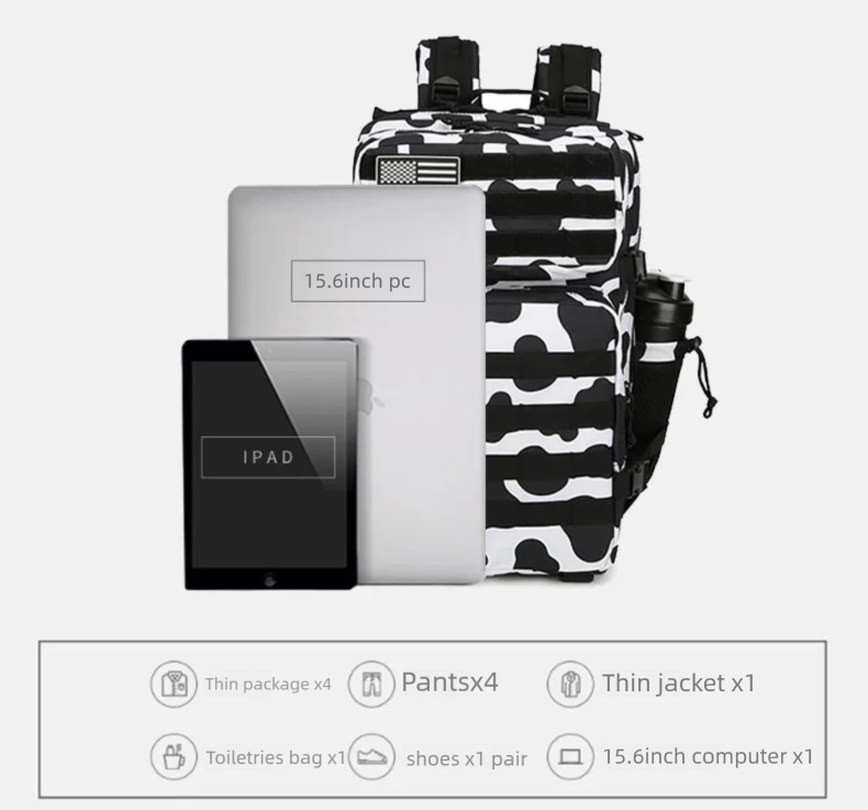 Plecak Taktyczny 45L/35L/25L M – Hiking Backpack Waterproof recenzja i cena